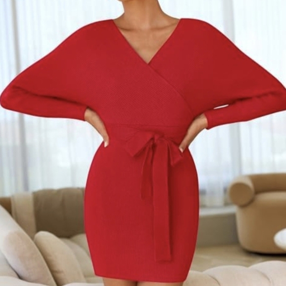 ZESICA Sweater Mini Dress NWOT #492 - Picture 1 of 11